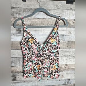 Time and Tru Bathing Suit Top *Top only* Tankini Top Size Small 4 - 6